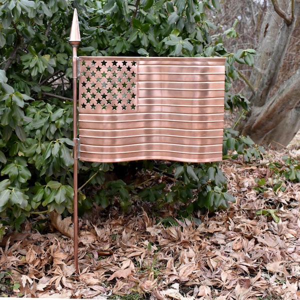 Copper Flag Pole Etsy
