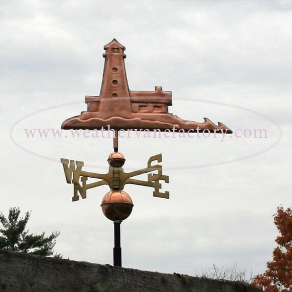 Copper Lighthouse Weathervane BHWS255 Etsy