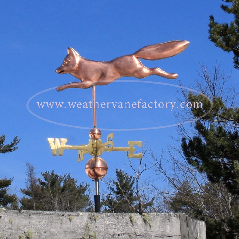 Copper Fox Weathervane BHWS527 Etsy