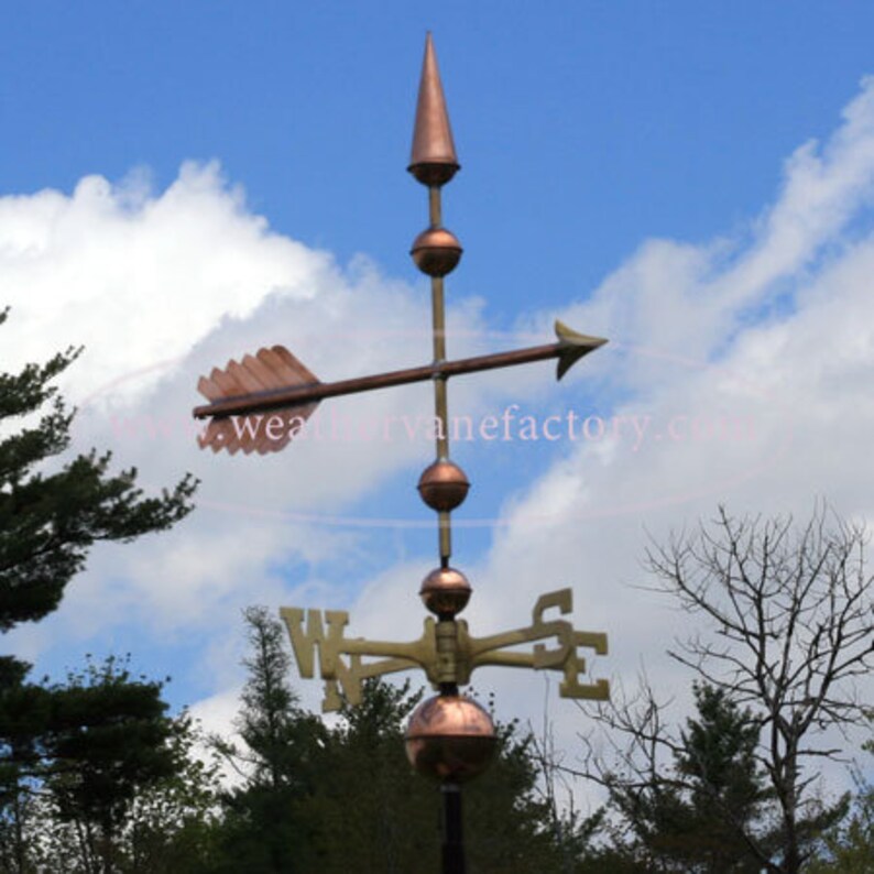 Copper Arrow Weathervane BHWS167 Etsy