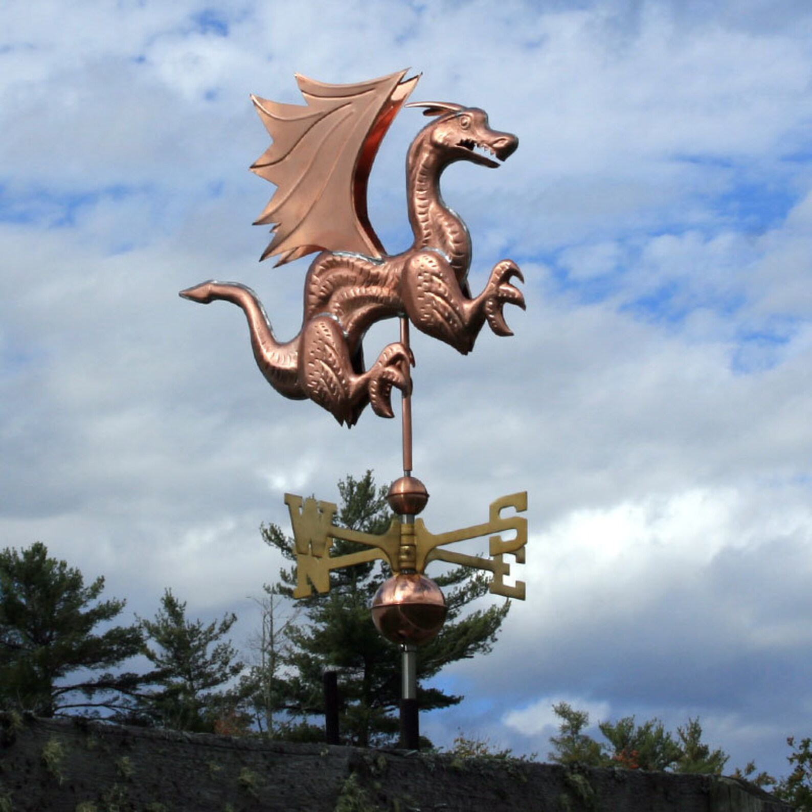 Copper Dragon Weathervane BHWS109 Etsy