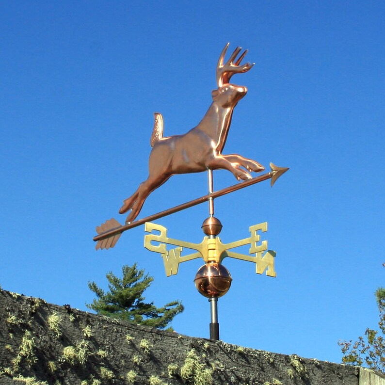 Copper Deer Weathervane BHWS126 Etsy