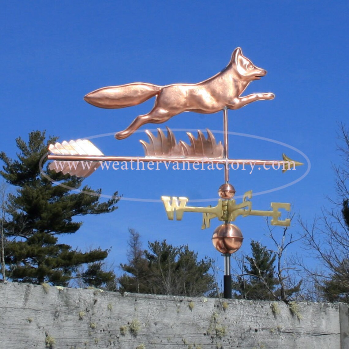 Copper Fox Weathervane BHWS528 Etsy