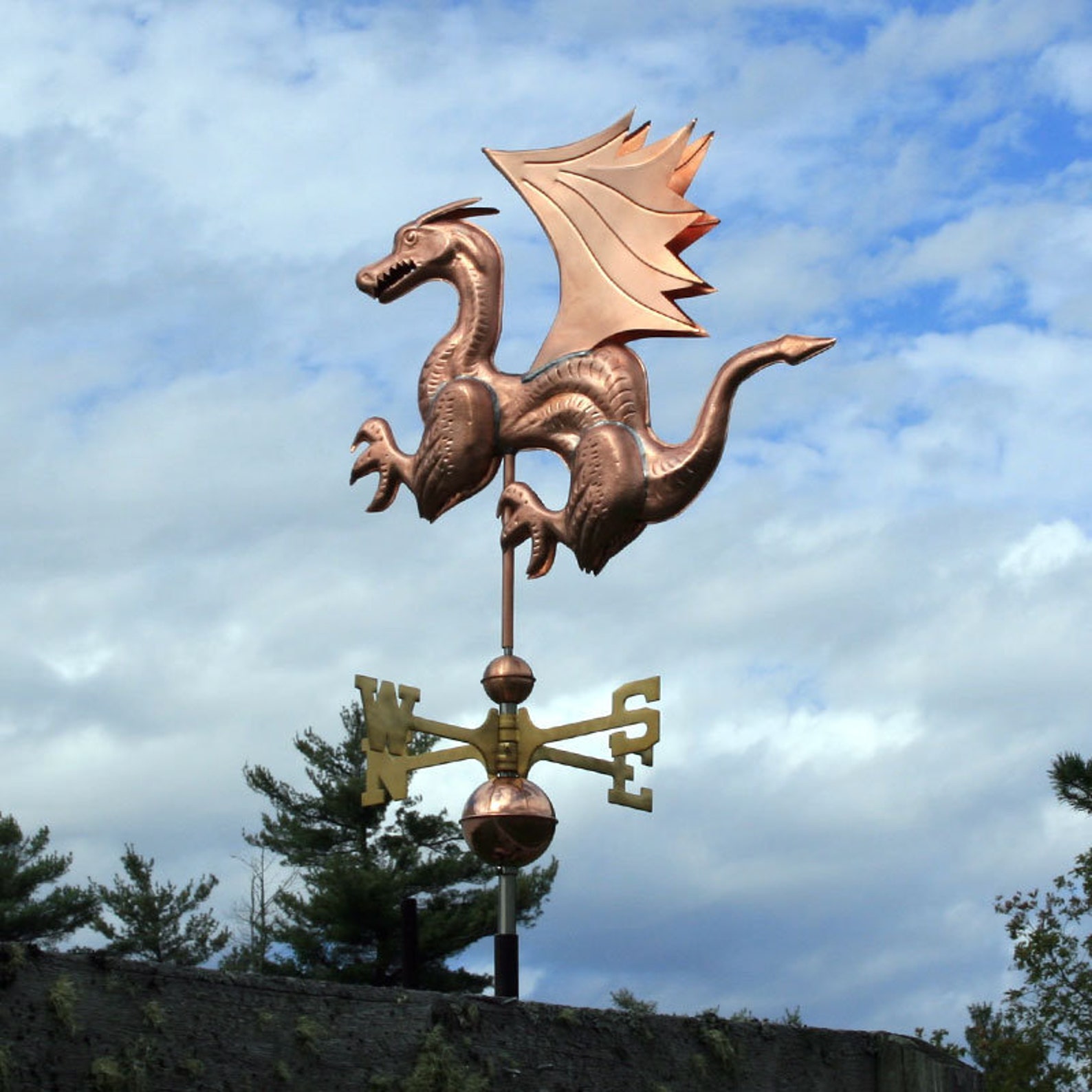 Copper Dragon Weathervane BHWS109 Etsy