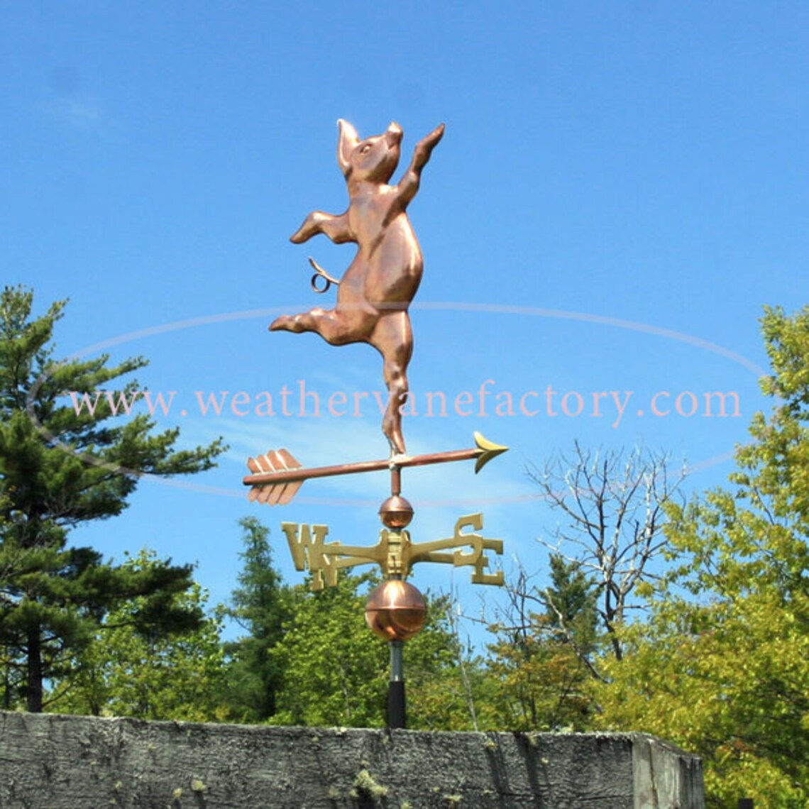 Copper Dancing Pig Weathervane BHWS122 Etsy