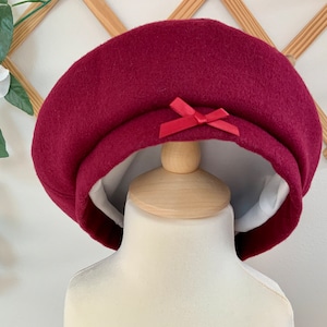 Girls French Style Beret, Children&#39;s Winter Hat, Toddler Hat, Children’s Hat, 5 colours available, lined,