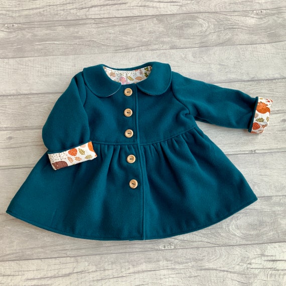 Girls teal winter coat sale