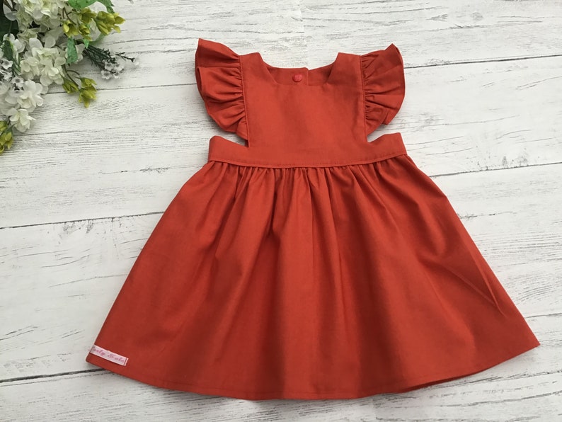 Orange Blossom Pinafore Dress