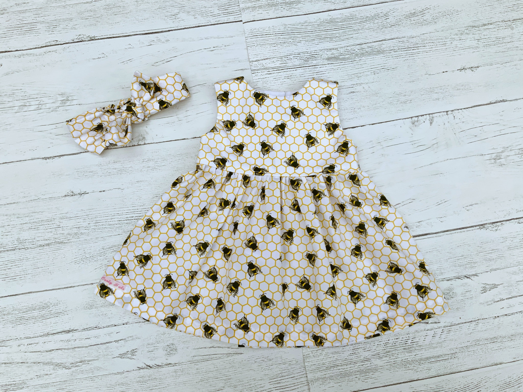 honey bee dress for babies