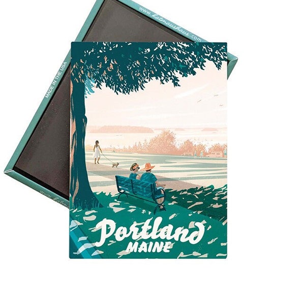 Portland, Maine Magnet - Eastern Promenade - Fridge Magnet - Portland Magnet