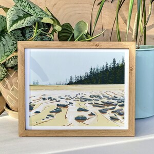 Sand Beach at Acadia National Park Print - Maine Art - Maine Souvenir - Beach Landscape