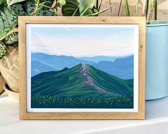 Bondcliff, New Hampshire Print - Landscape - White Mountains - NH 4000 footers