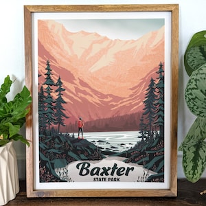 Impresión del Parque Estatal Baxter - Maine - Katahdin - Senderismo - Sendero de los Apalaches