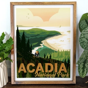 Acadia National Park Print - Maine - Hiking