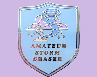 Amatör Storm Chaser Hård Emalj Pin