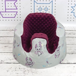 Gray Baby Bats Bumbo seat cover, Cute Vampire Bats Handmade cover for Floor Seat Bumbo, Fitted bumbo cover | Nuva