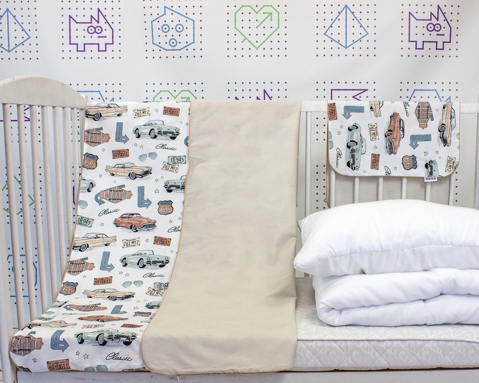 American Vintage Car Kids and Baby Duvet Cover Boy Cotton - Etsy