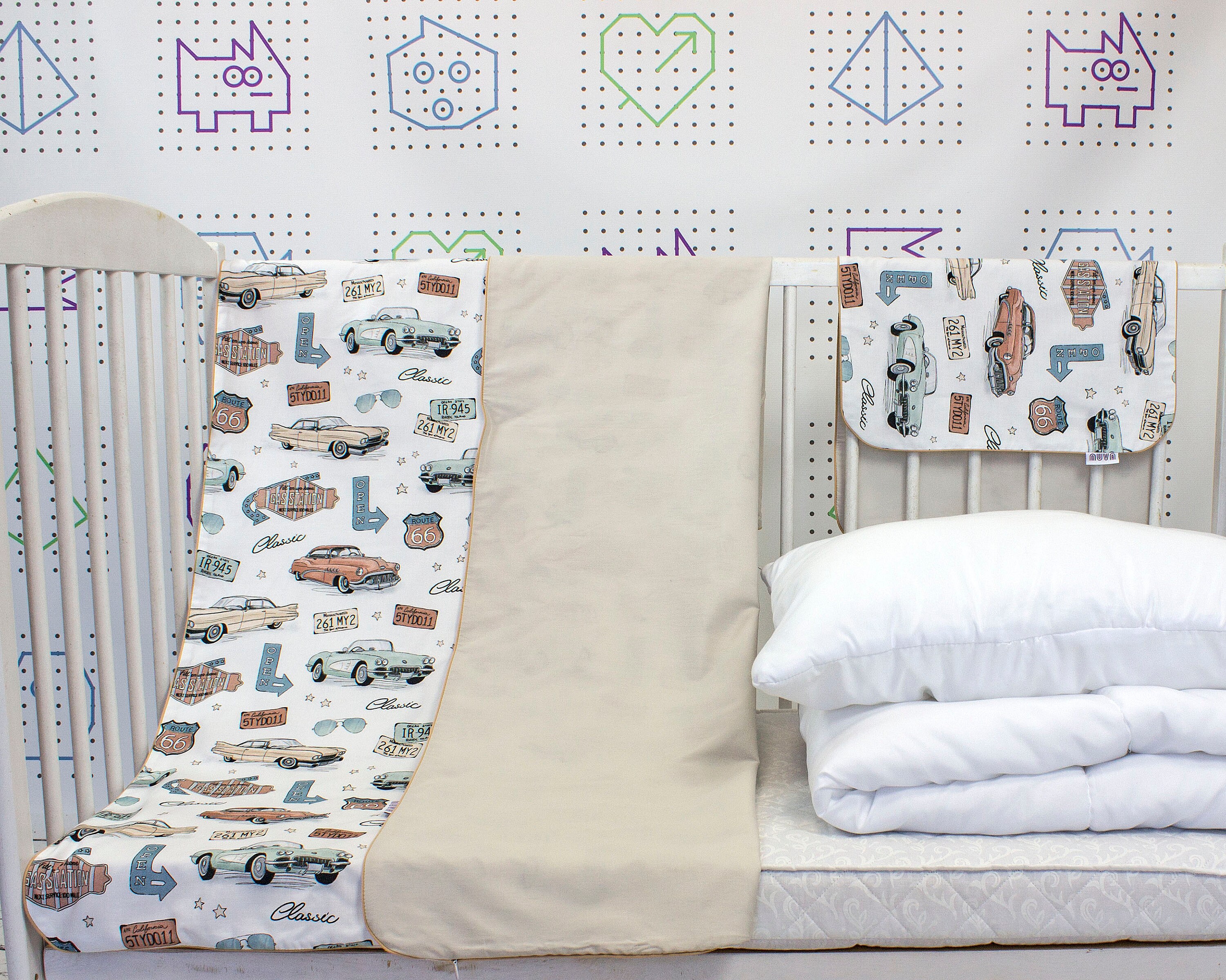 American Vintage Car Kids and Baby Duvet Cover Boy Cotton - Etsy