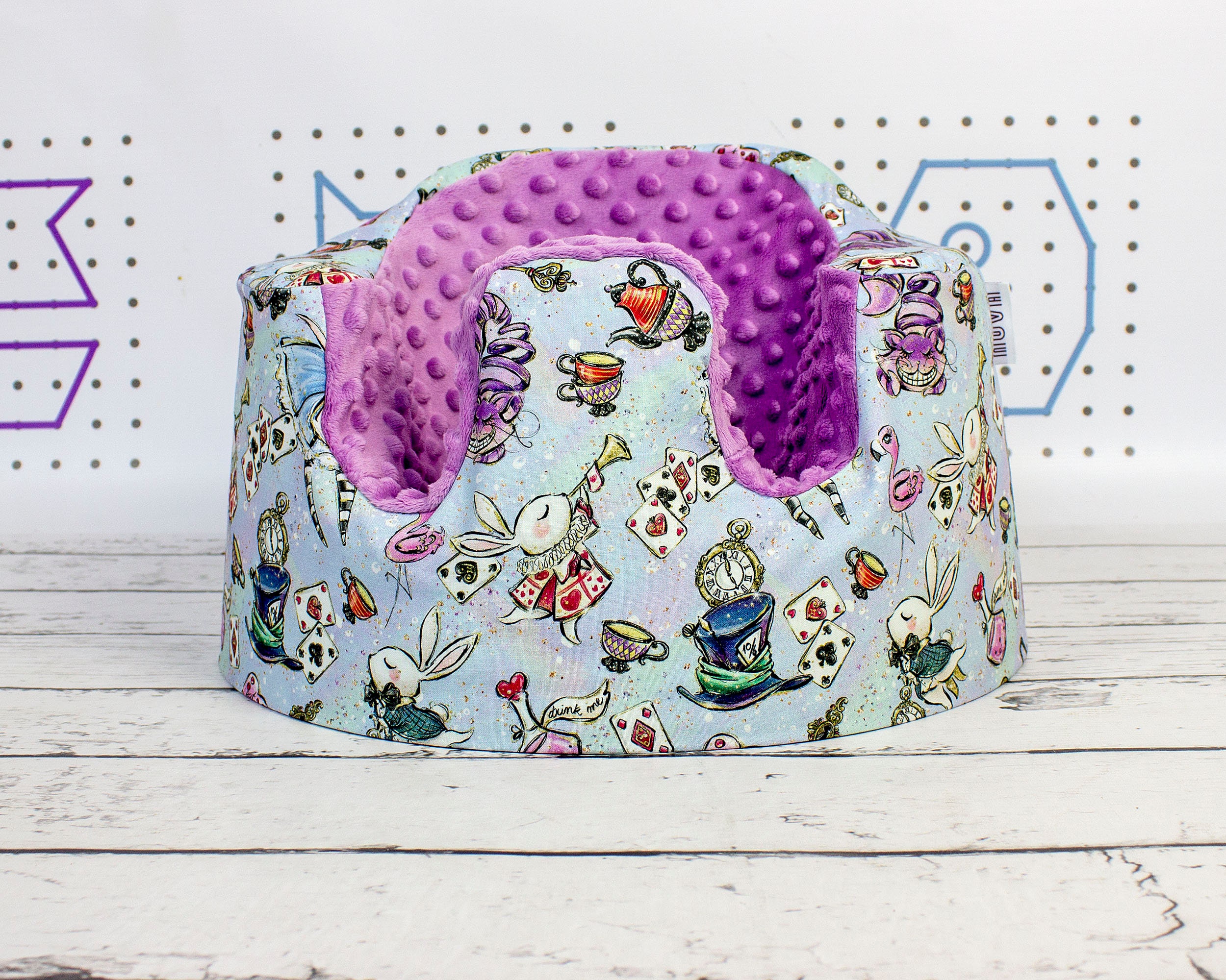 Fitted Bumbo Cover Handmade Cover for Floor Seat Bumbo Alice in Wonderland Bumbo Seat Cover 