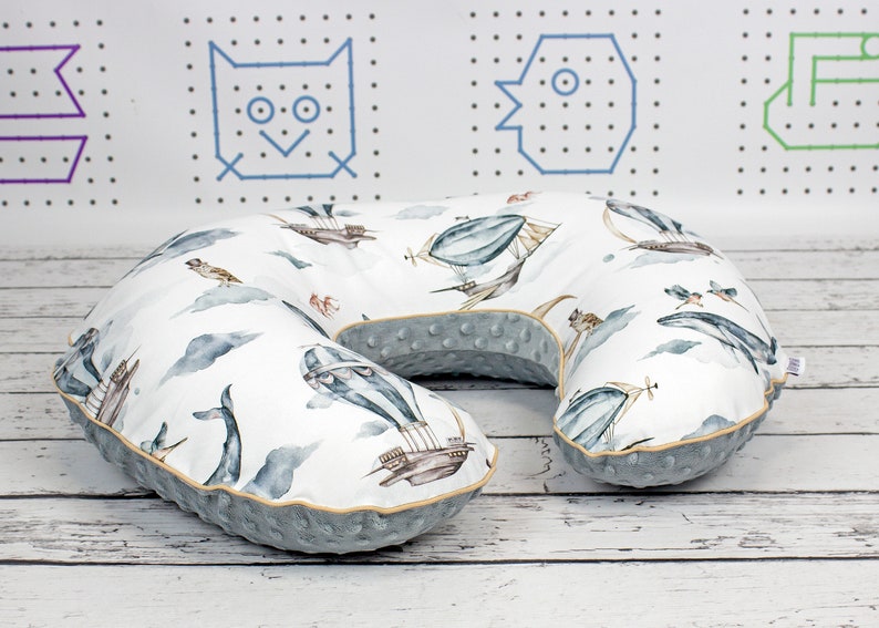 Dreamy Ocean Nursing Pillow Cover Personalized Handmade Etsy