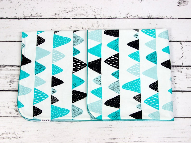 Personalized Handmade Minky Blanket Gender neutral Last items! Nuva Mountain Baby Blanket