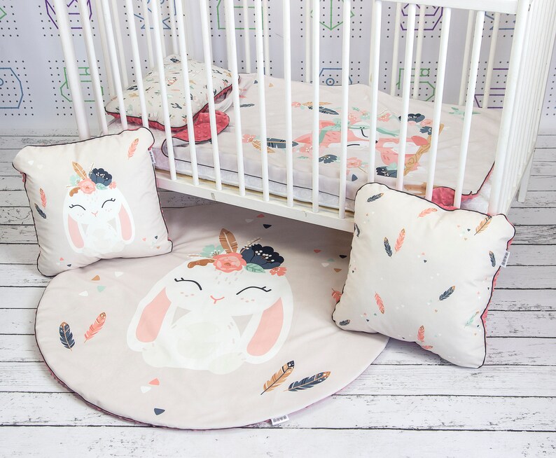 Fox Baby Crib Bedding Bohemian Friends Minky Bedding Set Etsy
