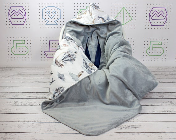 Ready to Ship Dreamy Ocean Car Seat Blanket Newborn Size for 5
