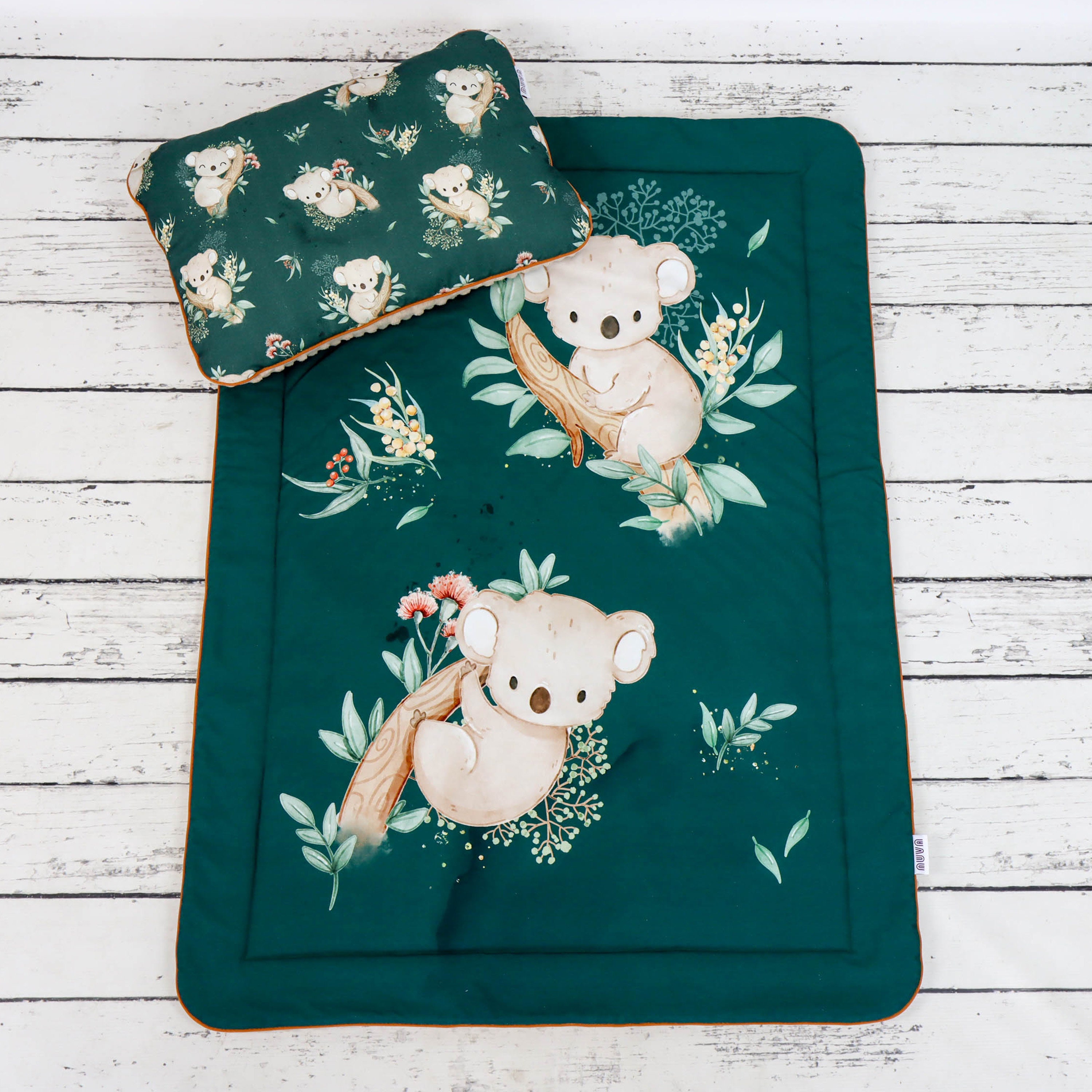 Green Koala Crib Bedding Set Koala Bears and Eucalyptus Etsy