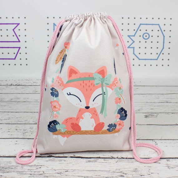 Mochila para bebé Boho Fox bolsa personalizada para Etsy México