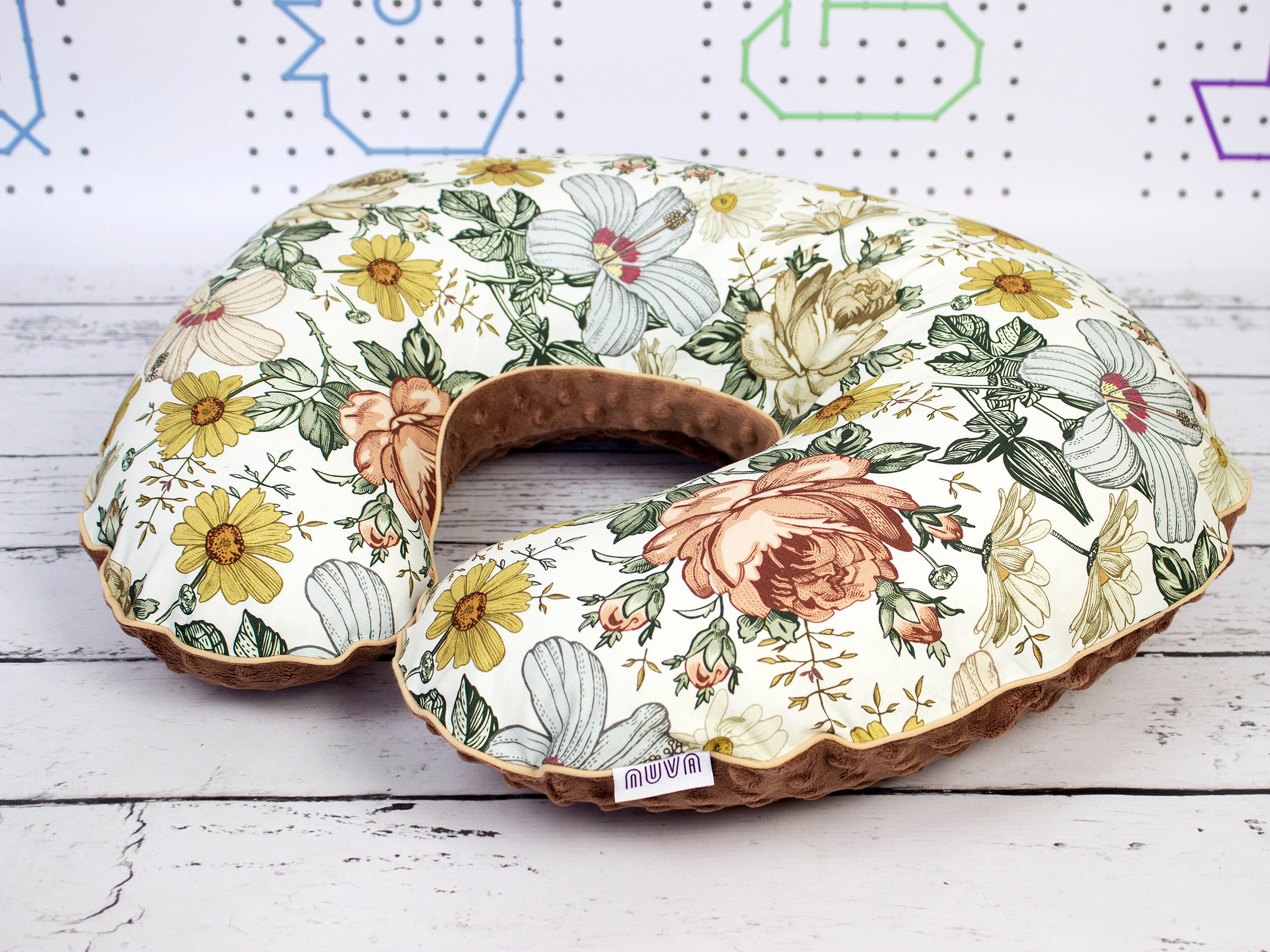 Vintage Garden Nursing Pillow Cover Floral Personalized Etsy