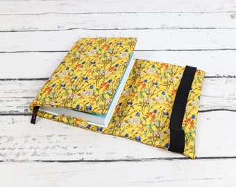 Meadow Wasserdichte verstellbare Wrap-Around Buchumschlag für Taschenbuch und Hardcover Buch, Notizbuch und Journal, Stoff Buchumschlag | Neu