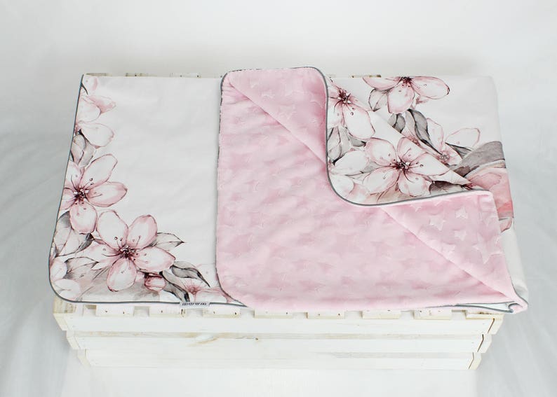Bunny Crib Bedding Set Girl Pink Crib Bedding Rabbit Minky Etsy