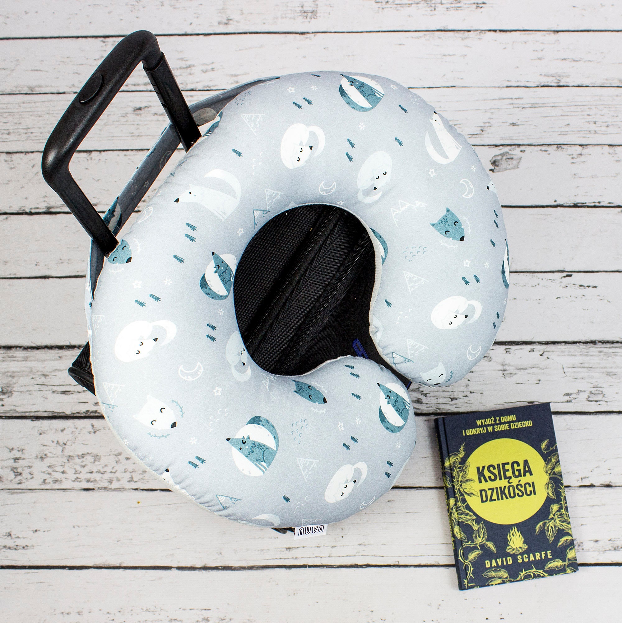 Oreiller de Voyage Wolf Neck Support, Oreiller Adulte, Cadeau Voyage, Repose-Cou, Accessoires | Nuva