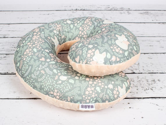 Sleeping Fox Gray Neck Support Travel Pillow Adult Pillow Etsy