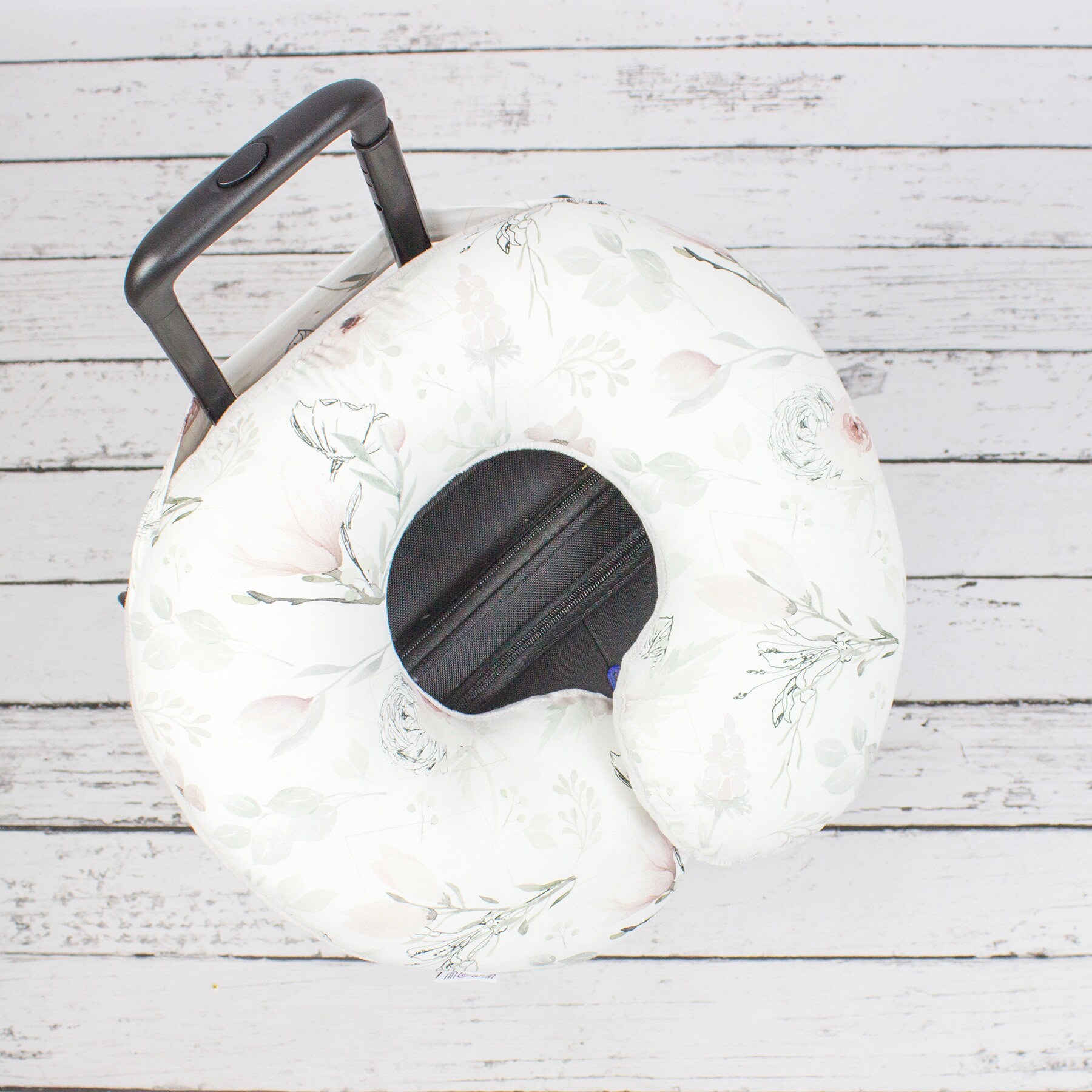 Magnolia Floral Neck Support Travel Pillow, Oreiller Adulte, Cadeau de Voyage Personnalisé, Repos Du