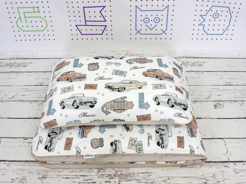 American Vintage Car Kids and Baby Duvet Cover Boy Cotton - Etsy