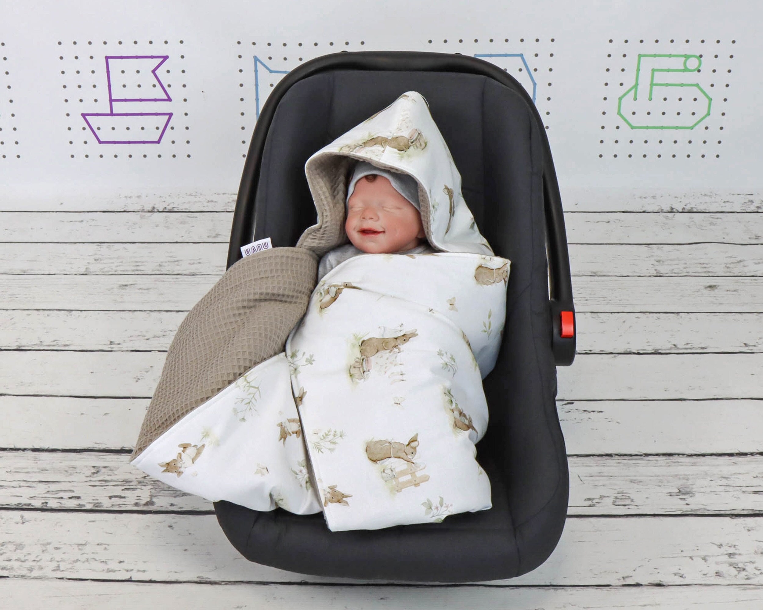 Bébé voiture ceinture de sécurité épaule garde bébé siège oreiller enfant  cou coussin lune forme enfant tête Protection voiture sommeil oreiller 