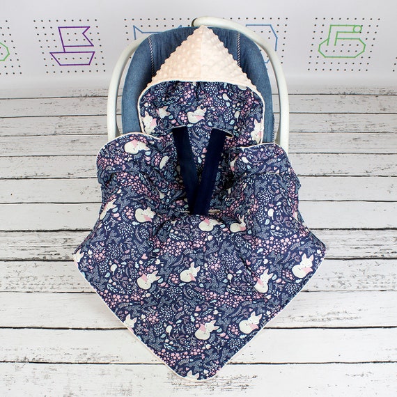 hooded car seat blanket