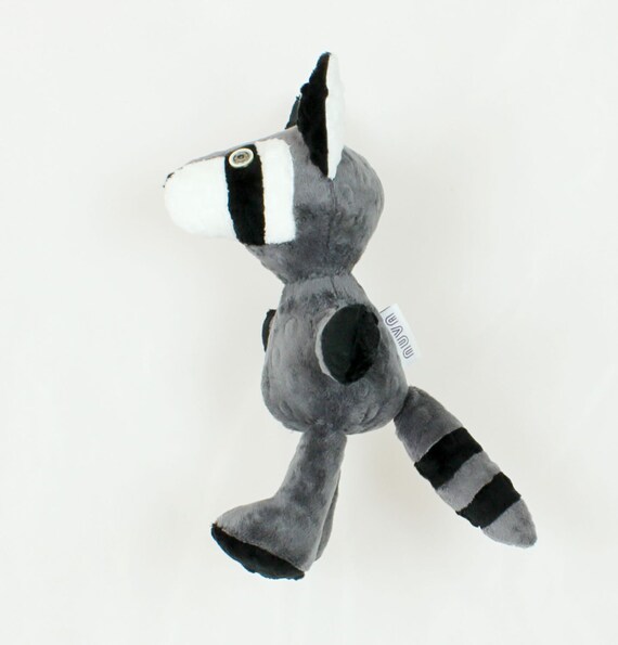 big stuffed raccoon