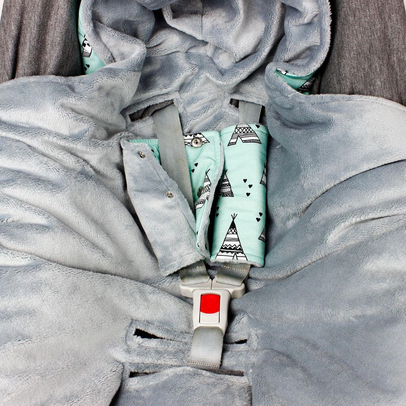 Car Seat Strap Covers Stroller Strap Covers Reversible Etsy