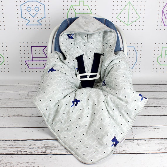 hooded car seat blanket