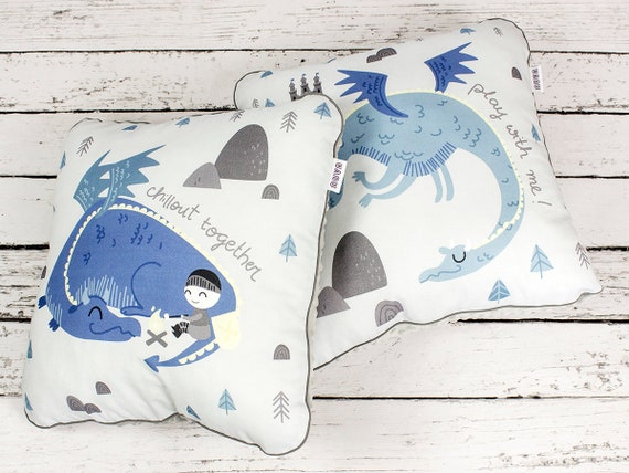 Dragon Pillow Knight Nursery Pillow Boy Boy Shaped Pillow, Ceramic collection