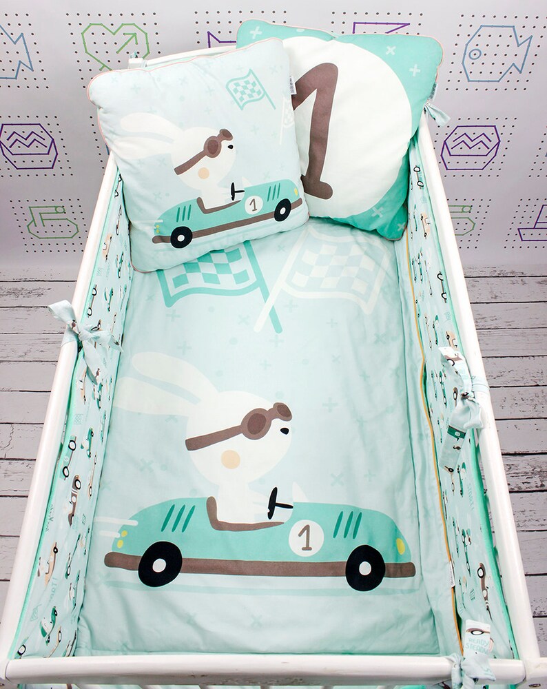 Crib Bumper Baby Cot Bumper Baby Nursery Crib Bumpers Baby Etsy