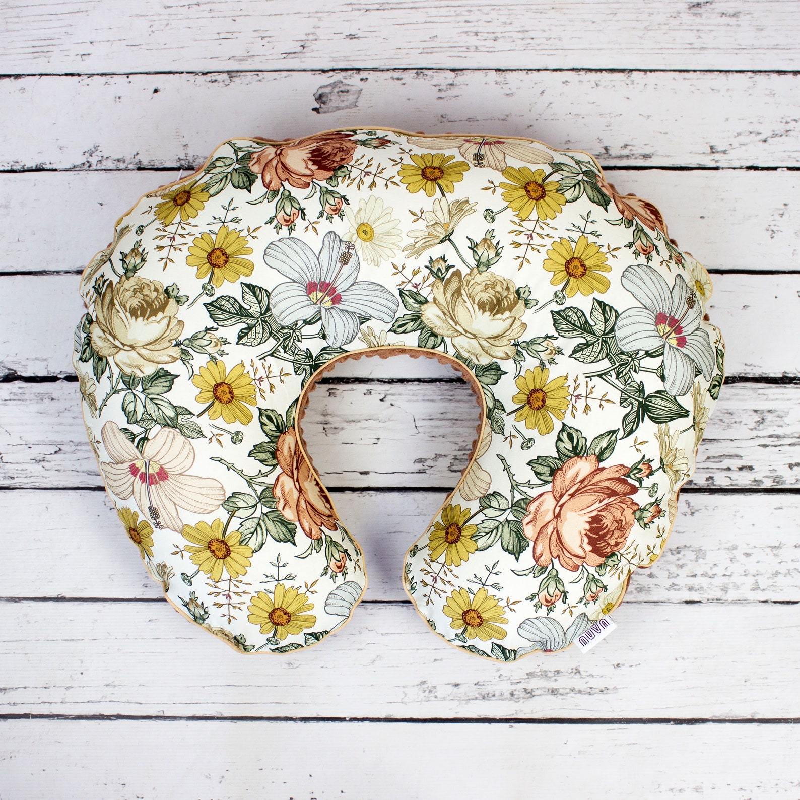 Vintage Garden Nursing Pillow Cover Floral Personalized Etsy