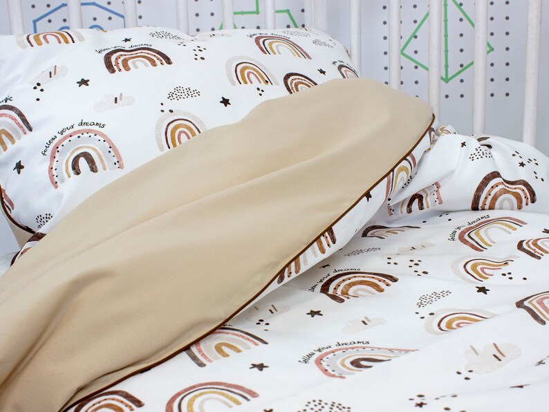 neutral kids bedding