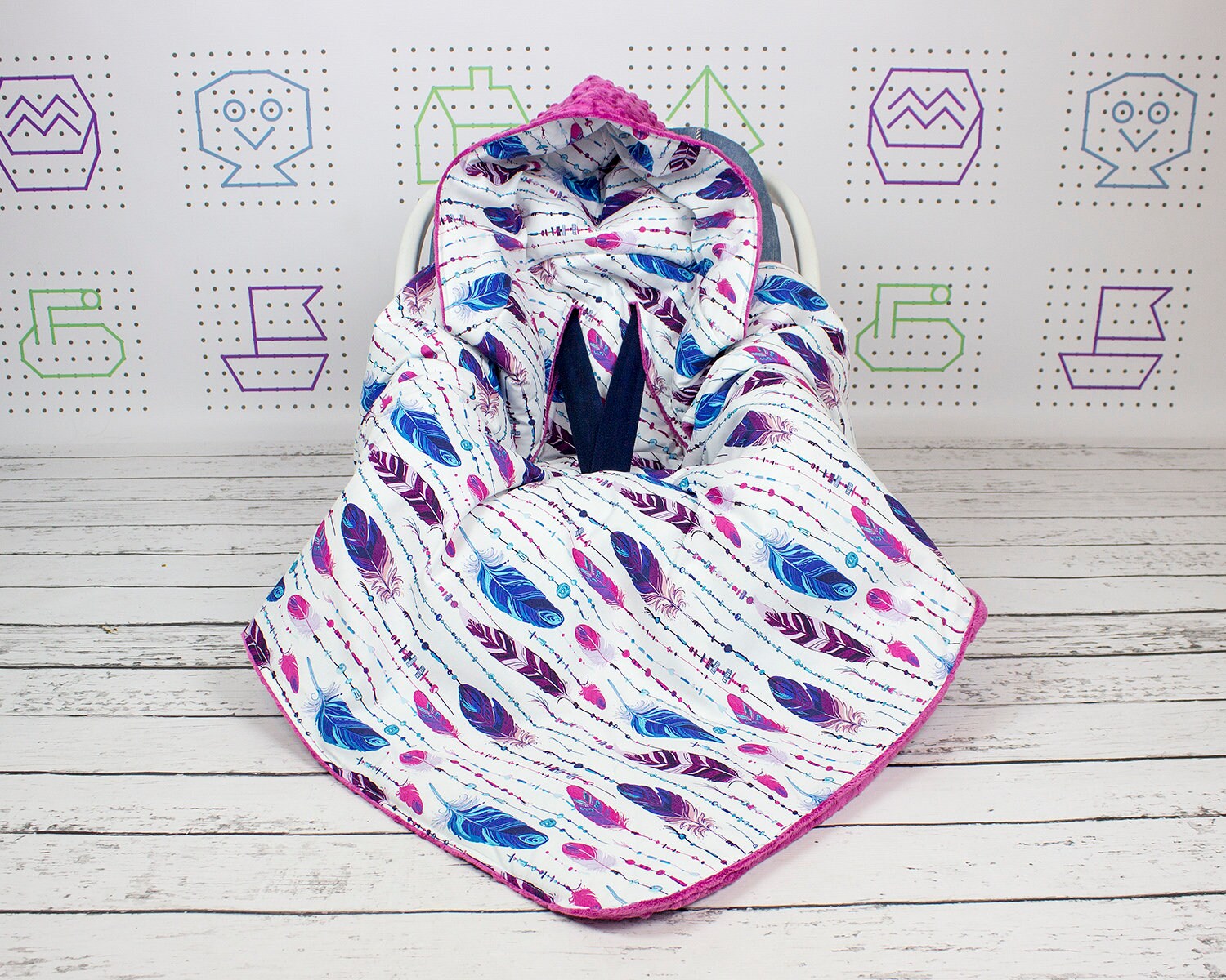Hooded car seat blanket car seat blanket carseat blanket Etsy