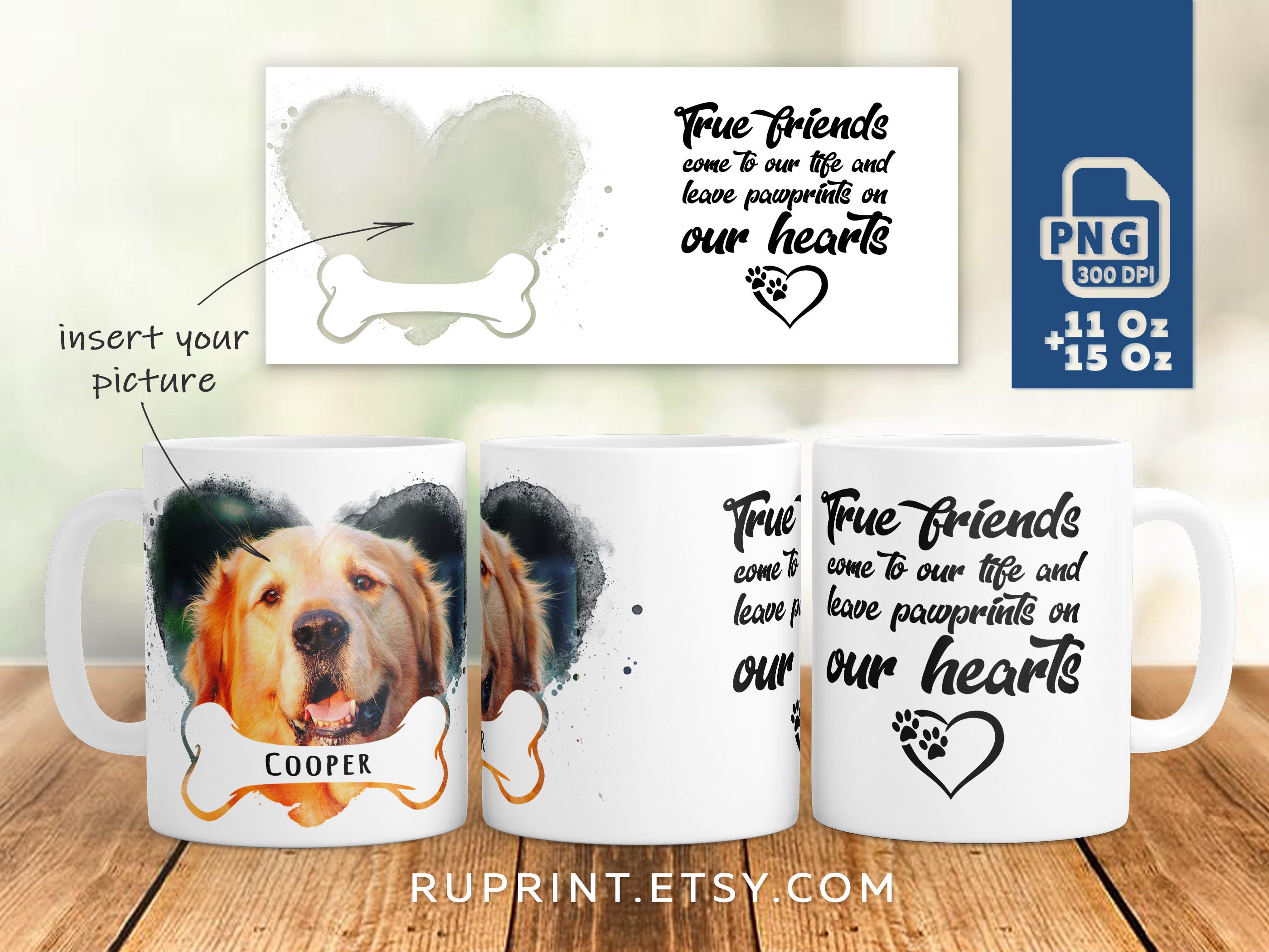Dog Memorial Mug Mug Sublimation Mug Wrap Png Dog Memorial Etsy