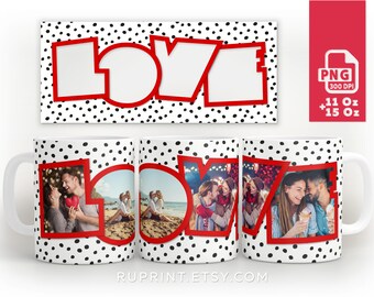 love designs mug, Photo mug png, mug with photo, Digital template for sublimation in Mugs, Mug sublimation designs, Valentines mug png
