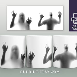 Mug wrap Halloween, Halloween sublimation designs downloads for mugs 11Oz and 15Oz, Halloween mug png, fall mug PNG  300 DPI
