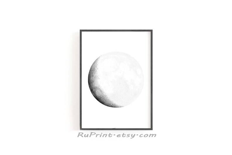 Moon Stages Wall Artwork, Printable Moon Poster, Crescent Moon Artwork Print photo regarding Printable Moon Phases identified as Moon Levels Wall Artwork, Printable Moon Poster, Crescent Moon Artwork Print